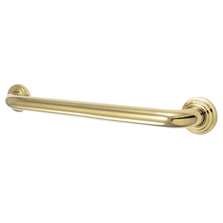 Milano Contemporary Grab Bar, 20-13/16" L, Brass, Polished Brass DR214182